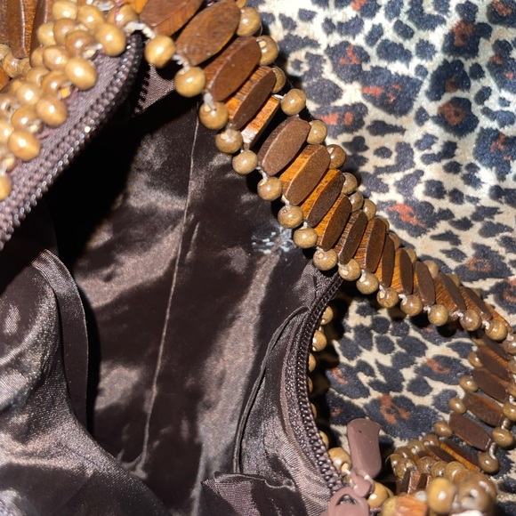Wood Beaded Mini Bag - Picture 11 of 14